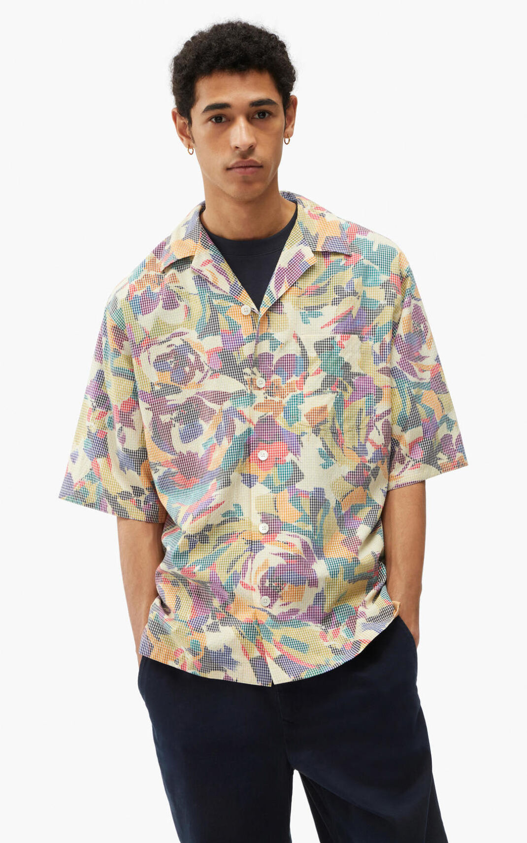 Kenzo Casual Archive Floral Skjorta Herr | 92830-SWCH